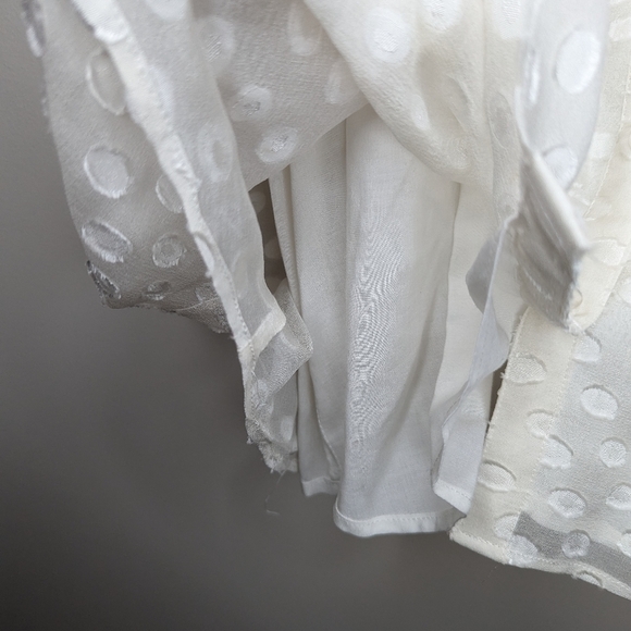 Soft Surroundings Ivory Blouse with Lining | Size Small - Picture 3 of 5